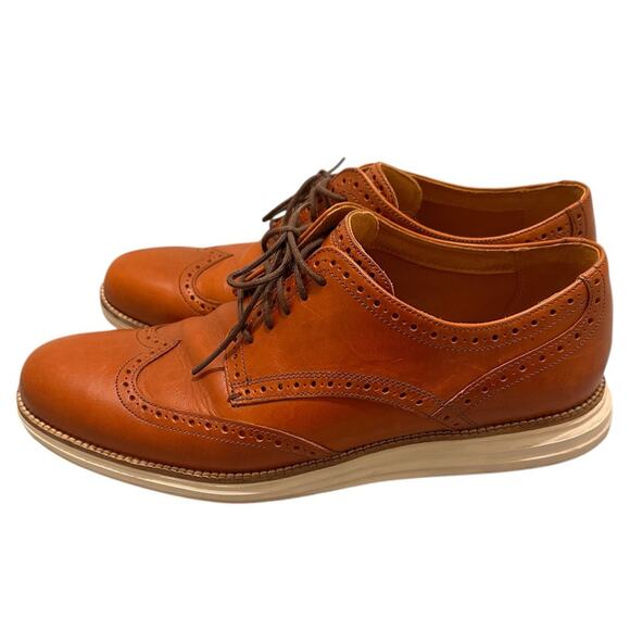 Cole Haan Original Grand Wingtip Lace Up Oxford Shoes Brown, size 11.5 main image 7